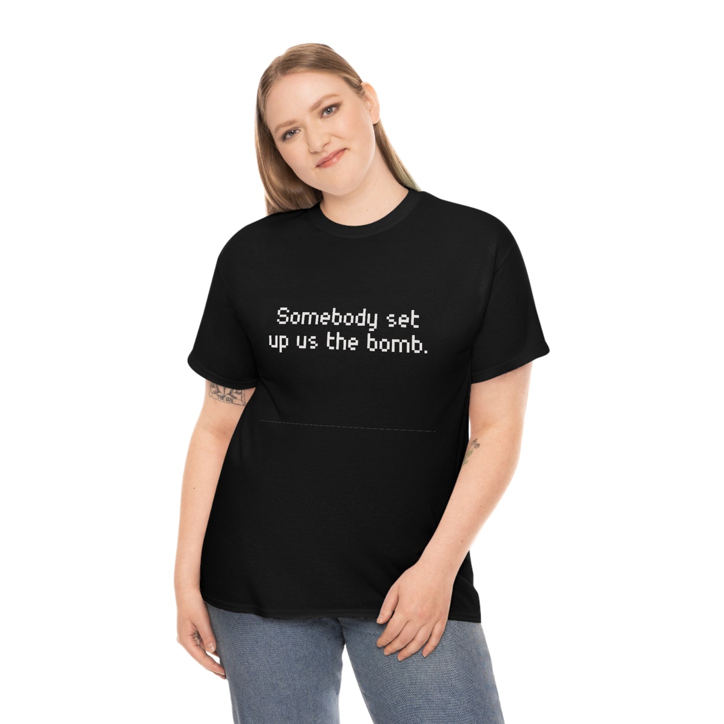 Set Up Us the Bomb Unisex Cotton T-shirt
