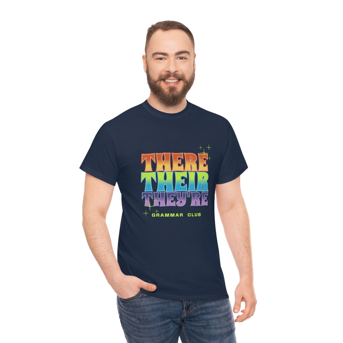 There Their They're Grammar Club Unisex Cotton T-shirt