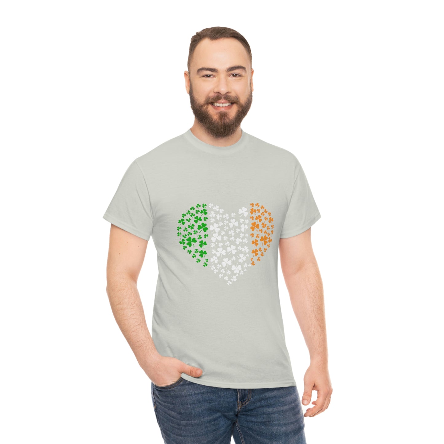 Irish Flag Hearts Unisex Cotton T-shirt