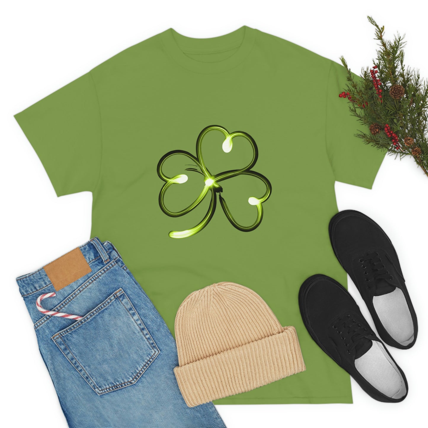 Simple Shamrock Unisex Cotton T-shirt