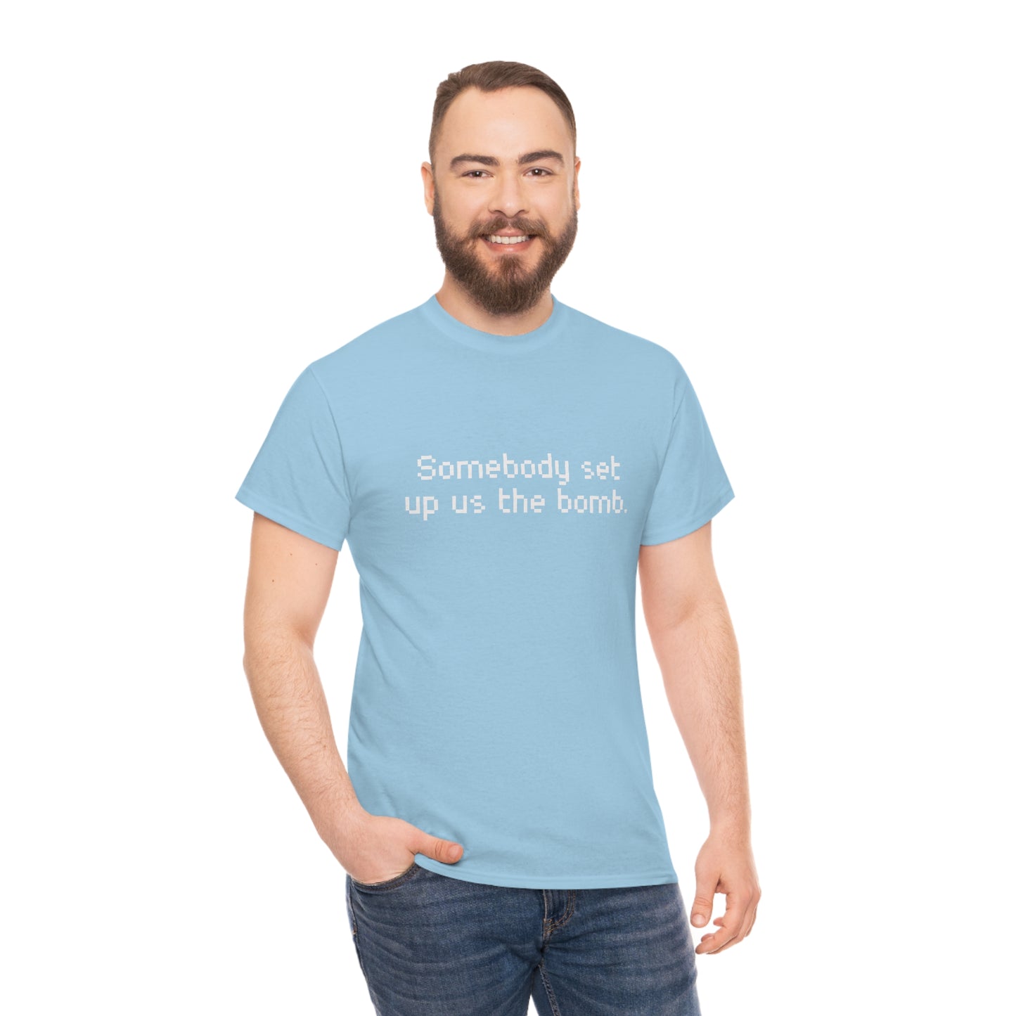 Set Up Us the Bomb Unisex Cotton T-shirt