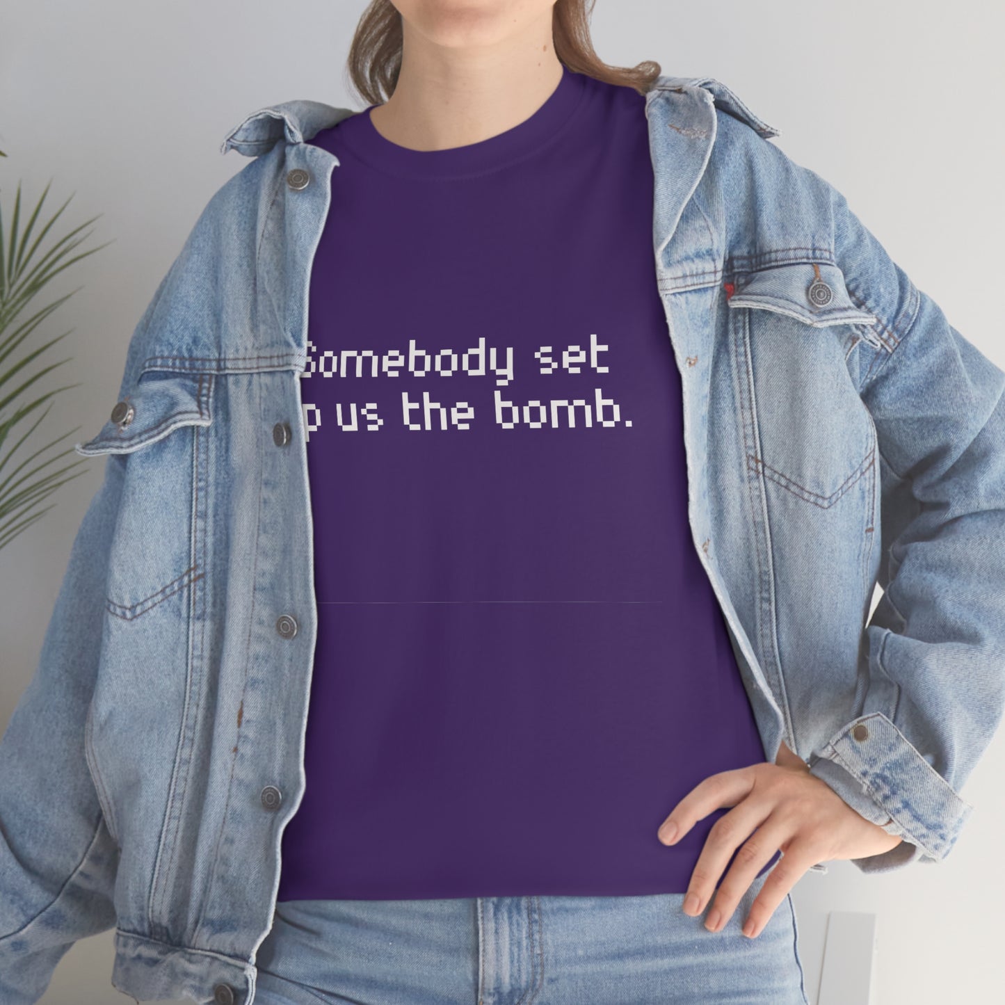 Set Up Us the Bomb Unisex Cotton T-shirt