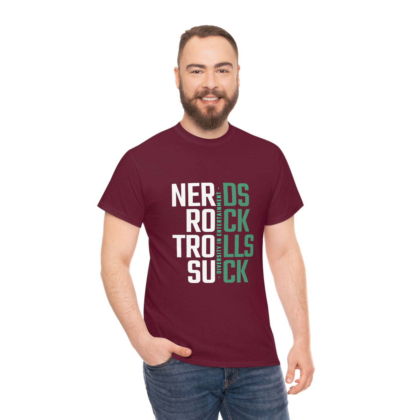 Nerds Rock Troll Suck Unisex Cotton T-shirt