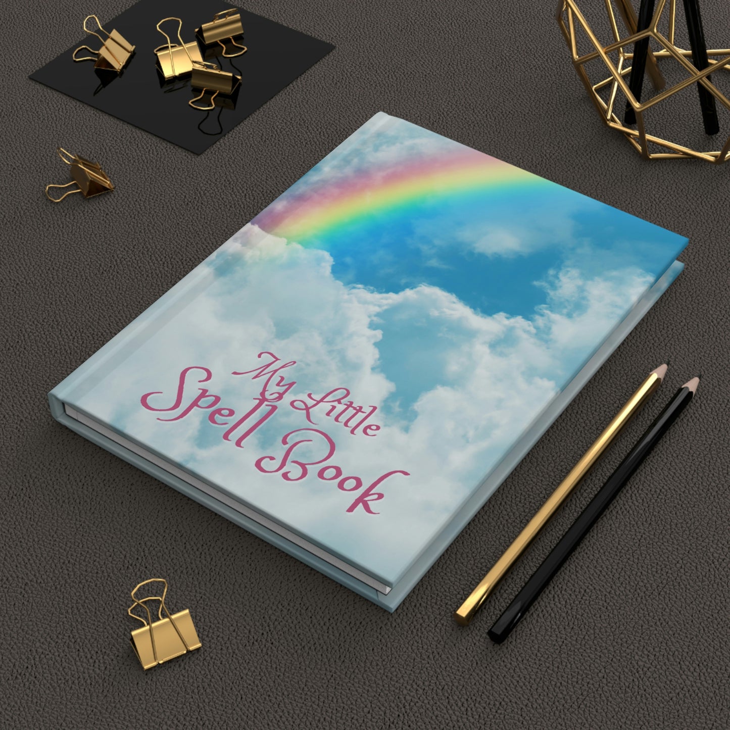 Rainbow Spell Book Hardcover Journal Matte