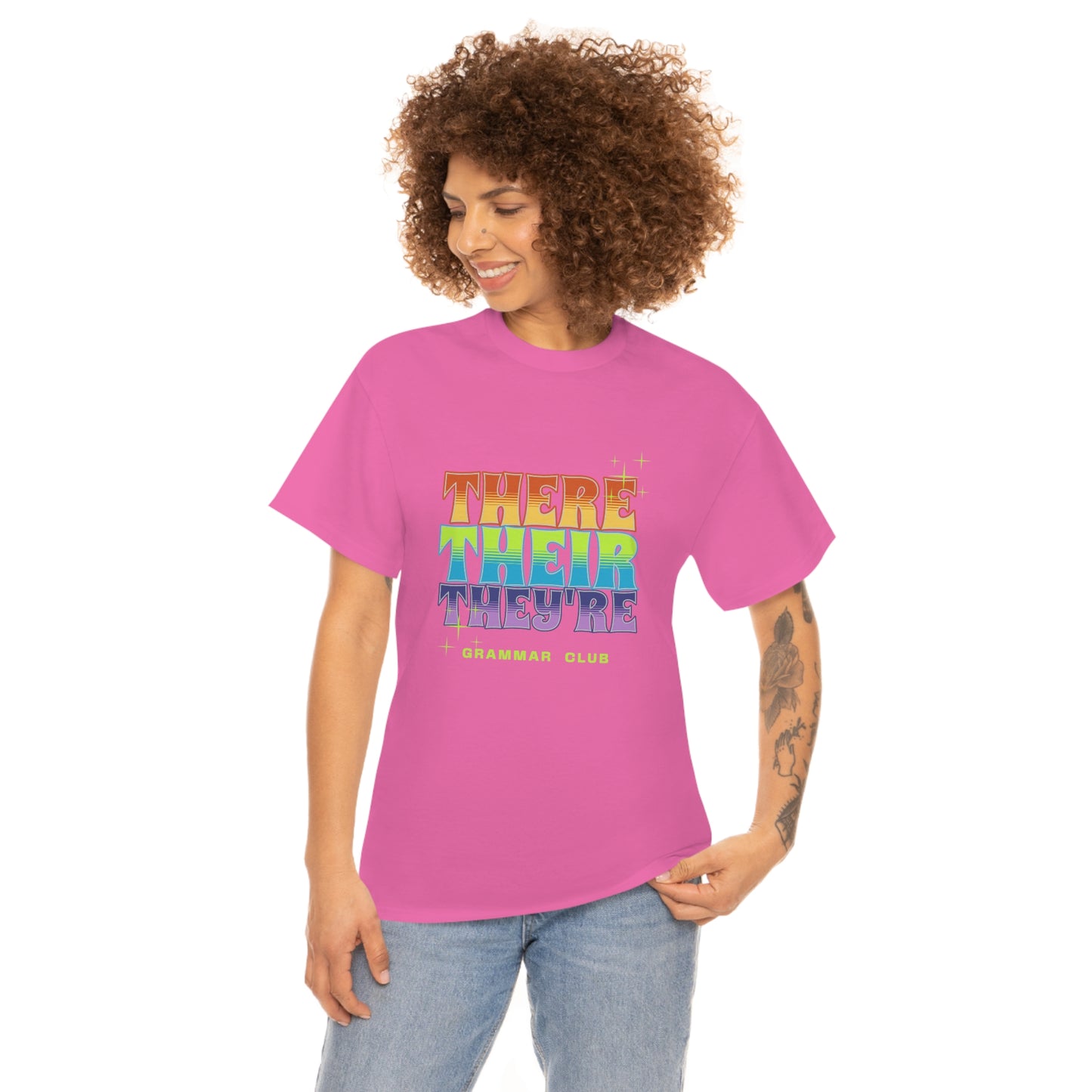 There Their They're Grammar Club Unisex Cotton T-shirt