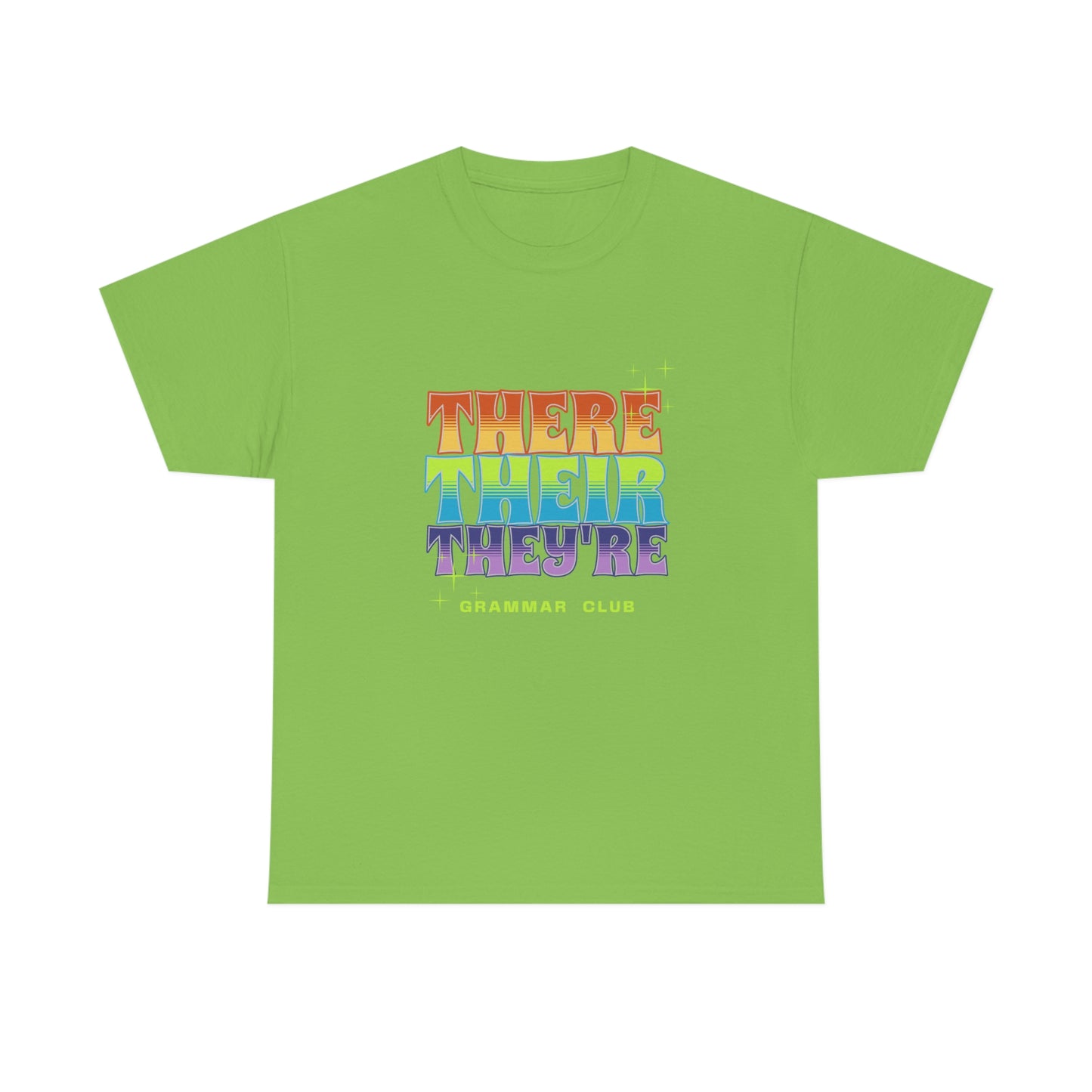 There Their They're Grammar Club Unisex Cotton T-shirt