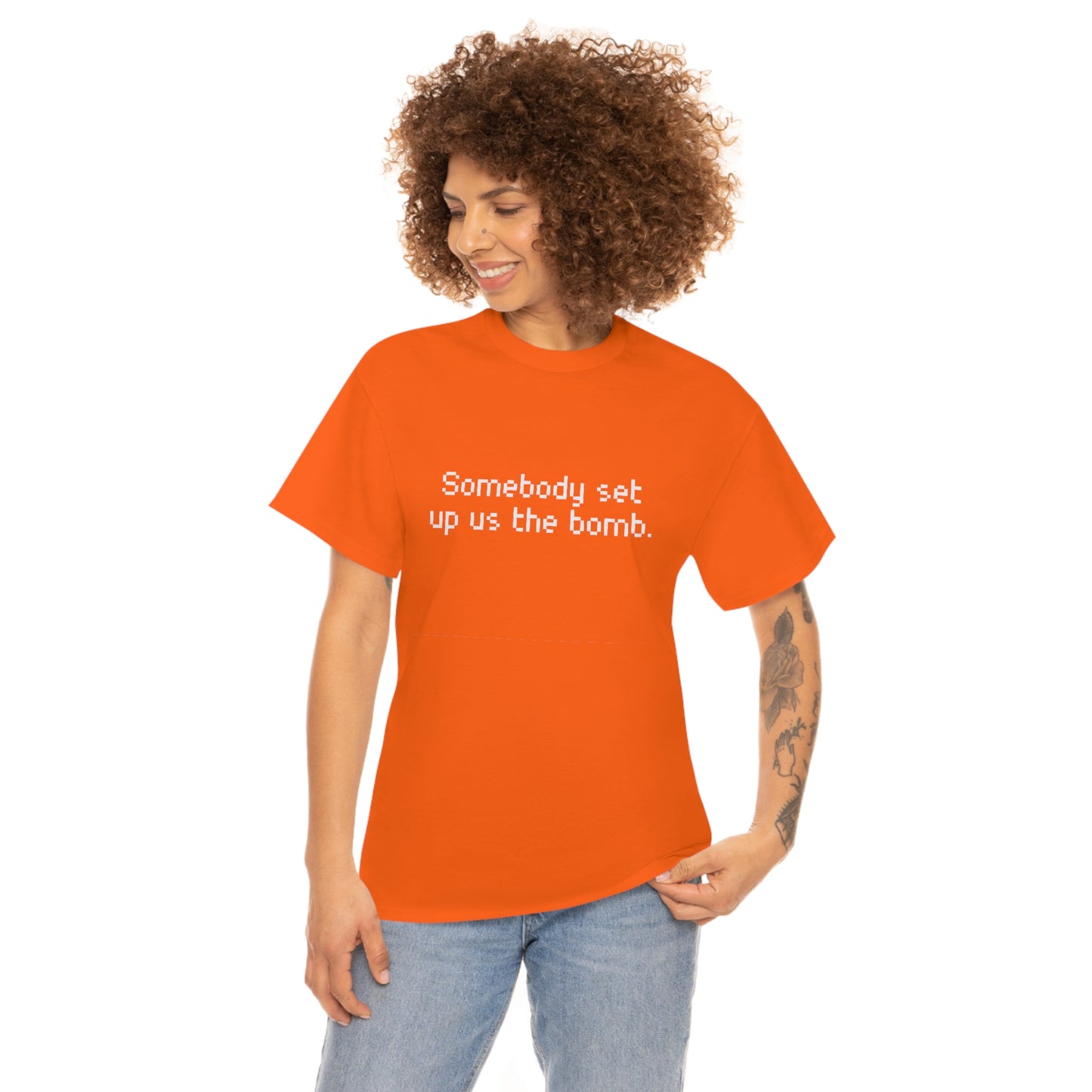 Set Up Us the Bomb Unisex Cotton T-shirt
