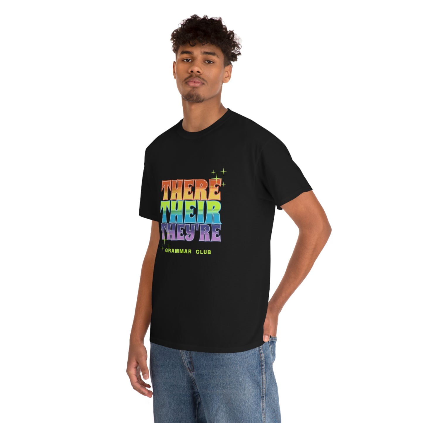 There Their They're Grammar Club Unisex Cotton T-shirt