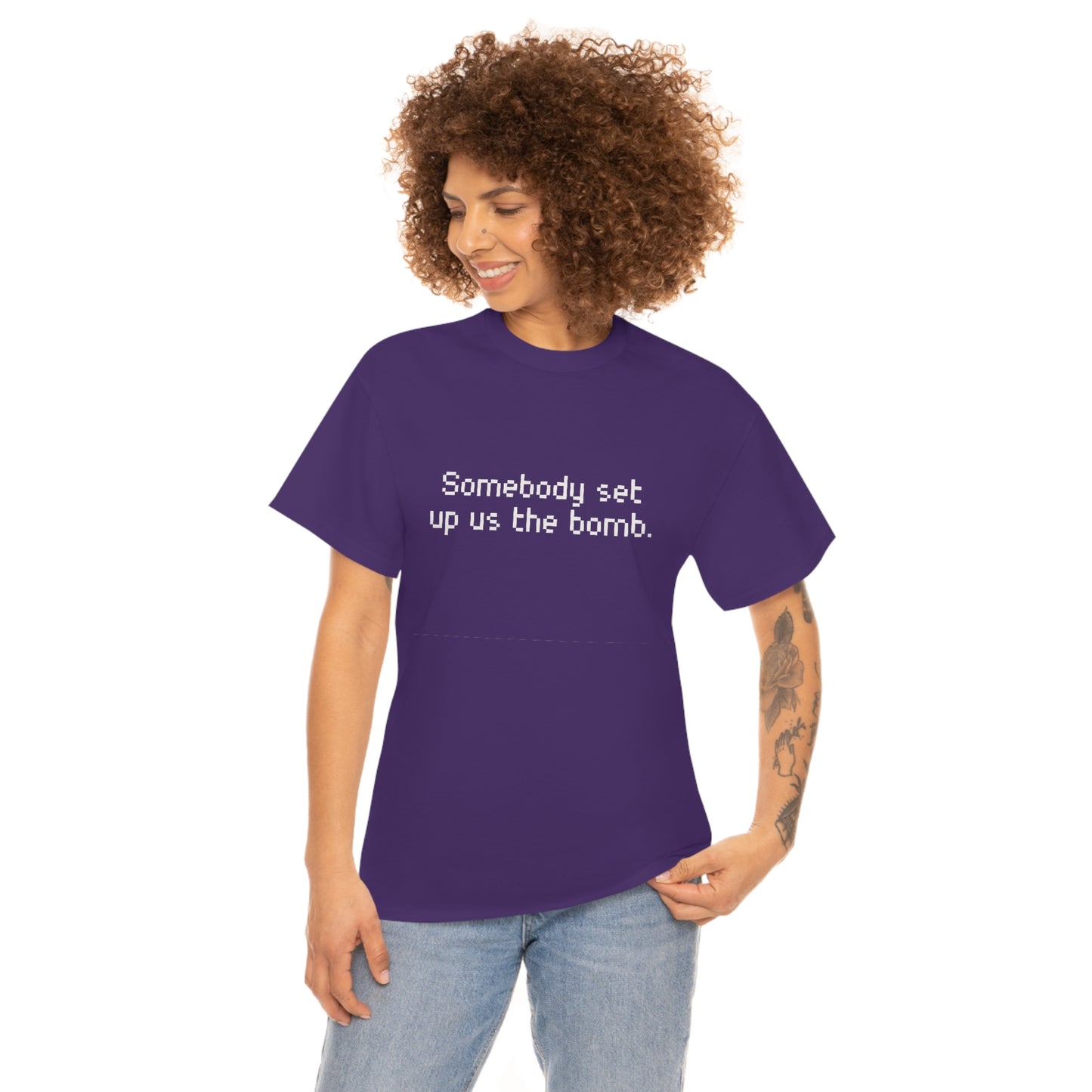 Set Up Us the Bomb Unisex Cotton T-shirt