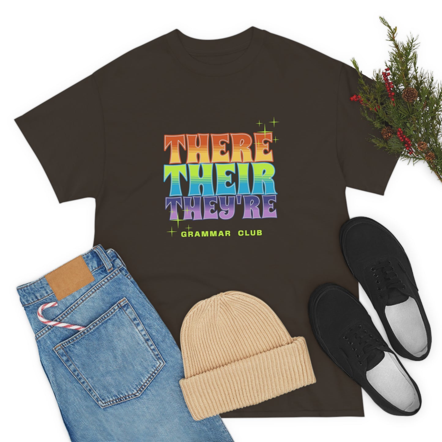 There Their They're Grammar Club Unisex Cotton T-shirt