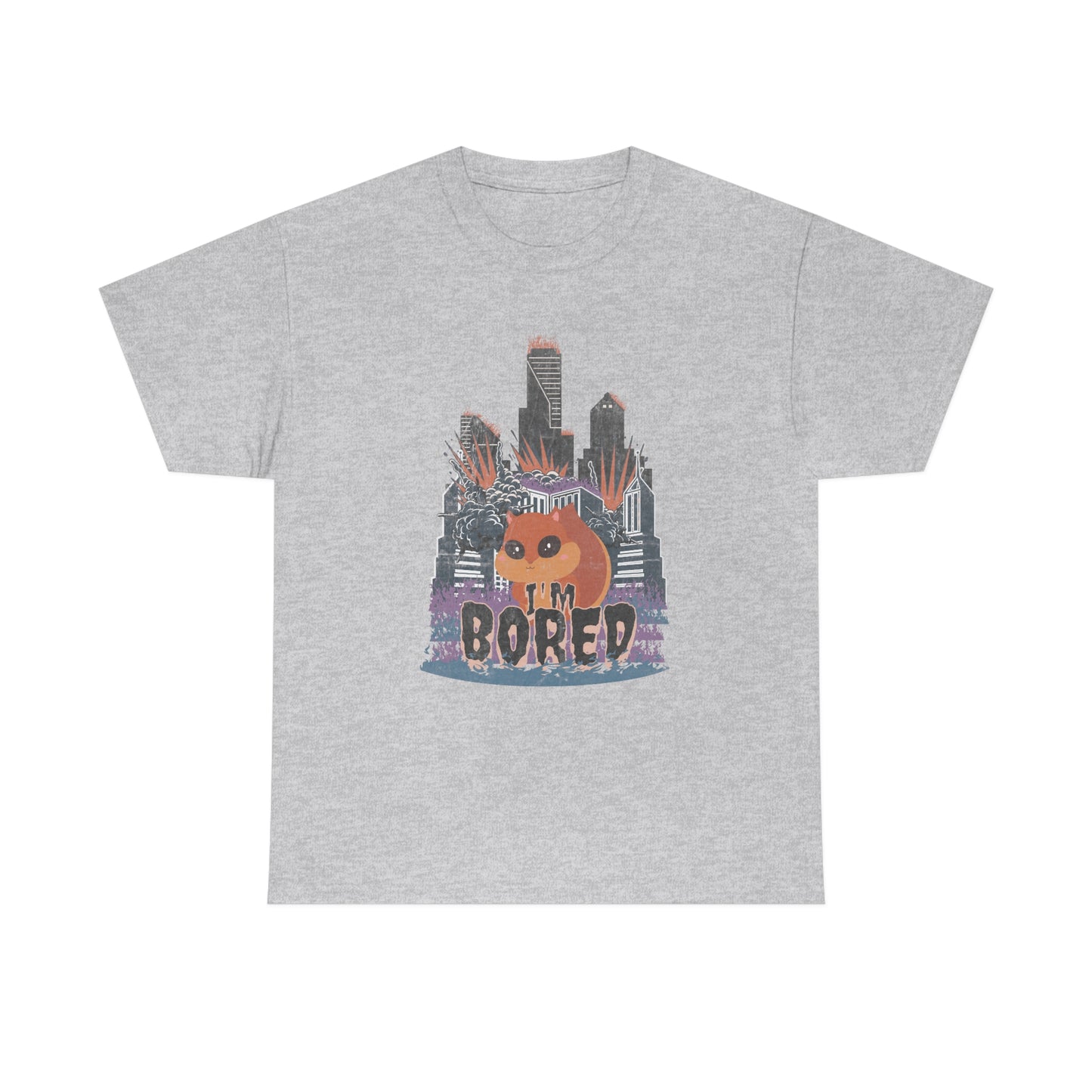 Bored Squirrel Unisex Cotton T-shirt