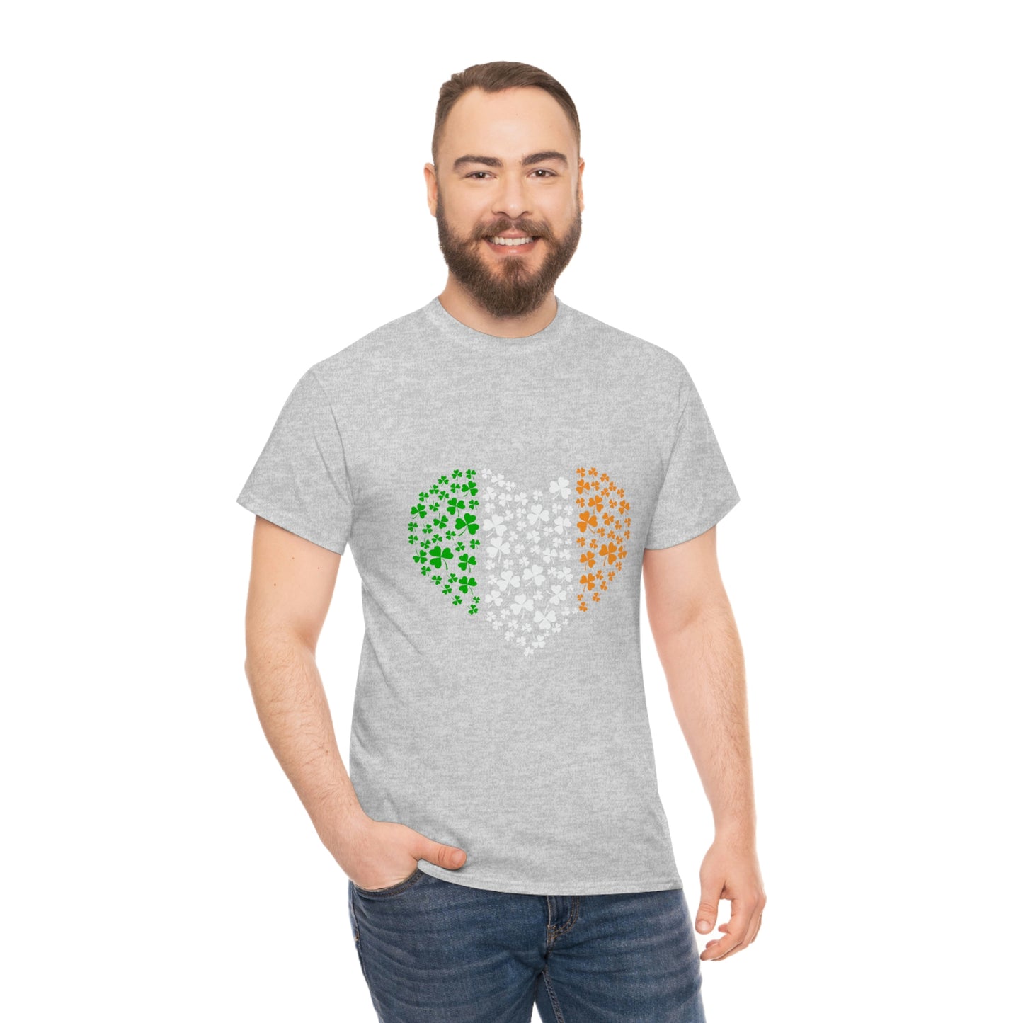 Irish Flag Hearts Unisex Cotton T-shirt