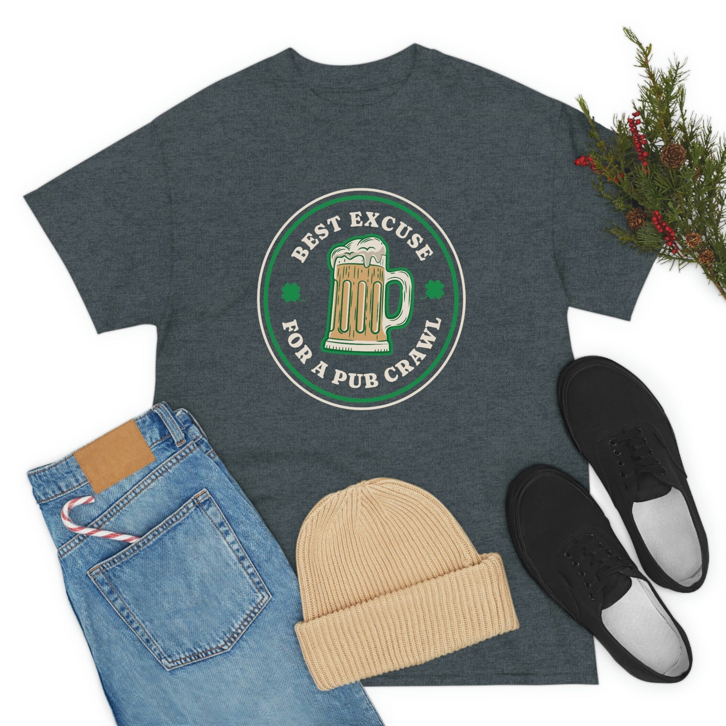 Pub Crawl Hearts Unisex Cotton T-shirt