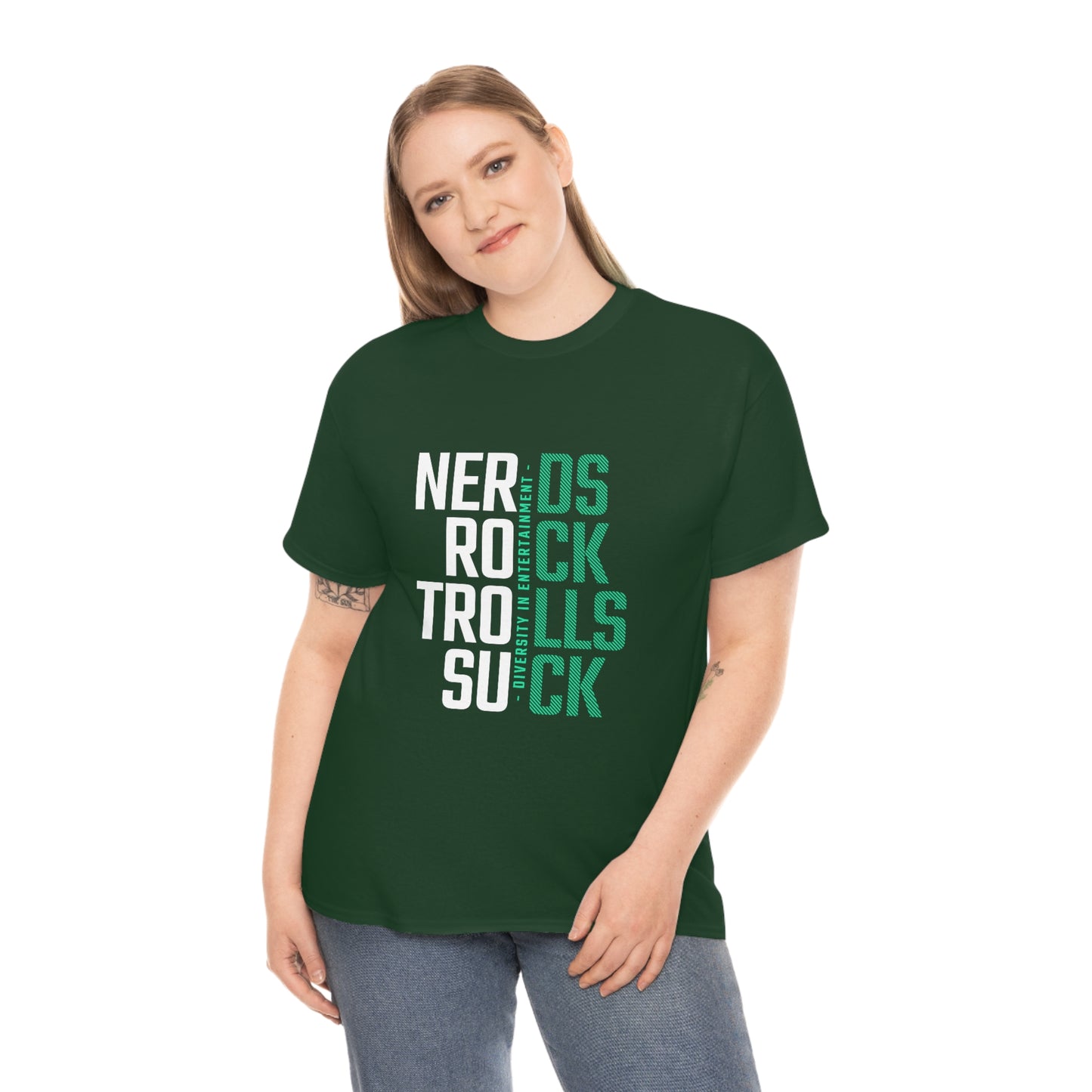 Nerds Rock Troll Suck Unisex Cotton T-shirt