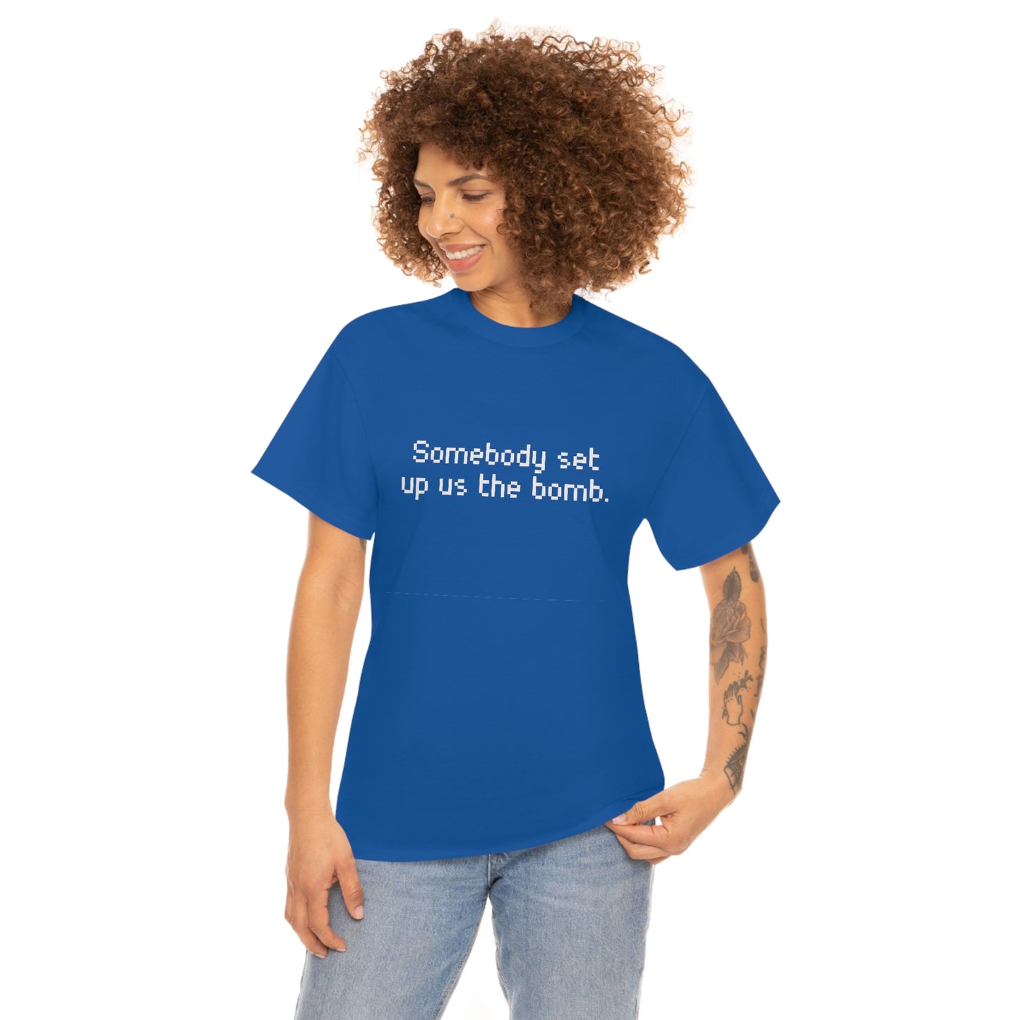 Set Up Us the Bomb Unisex Cotton T-shirt