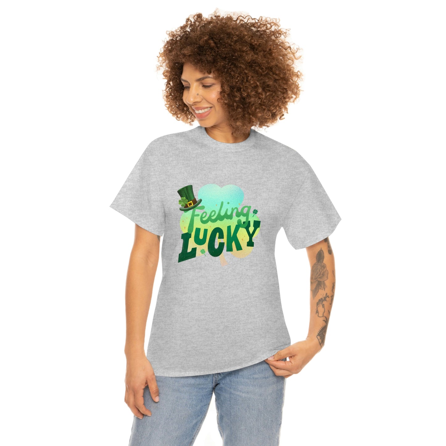 Feeling Lucky Unisex Cotton T-shirt