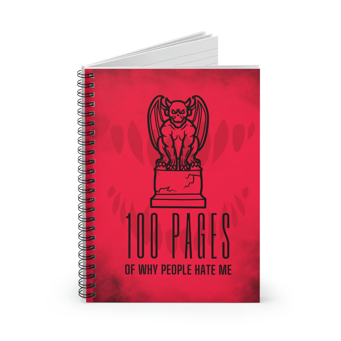 People Hate Me Spiral Notebook - Ruled Line