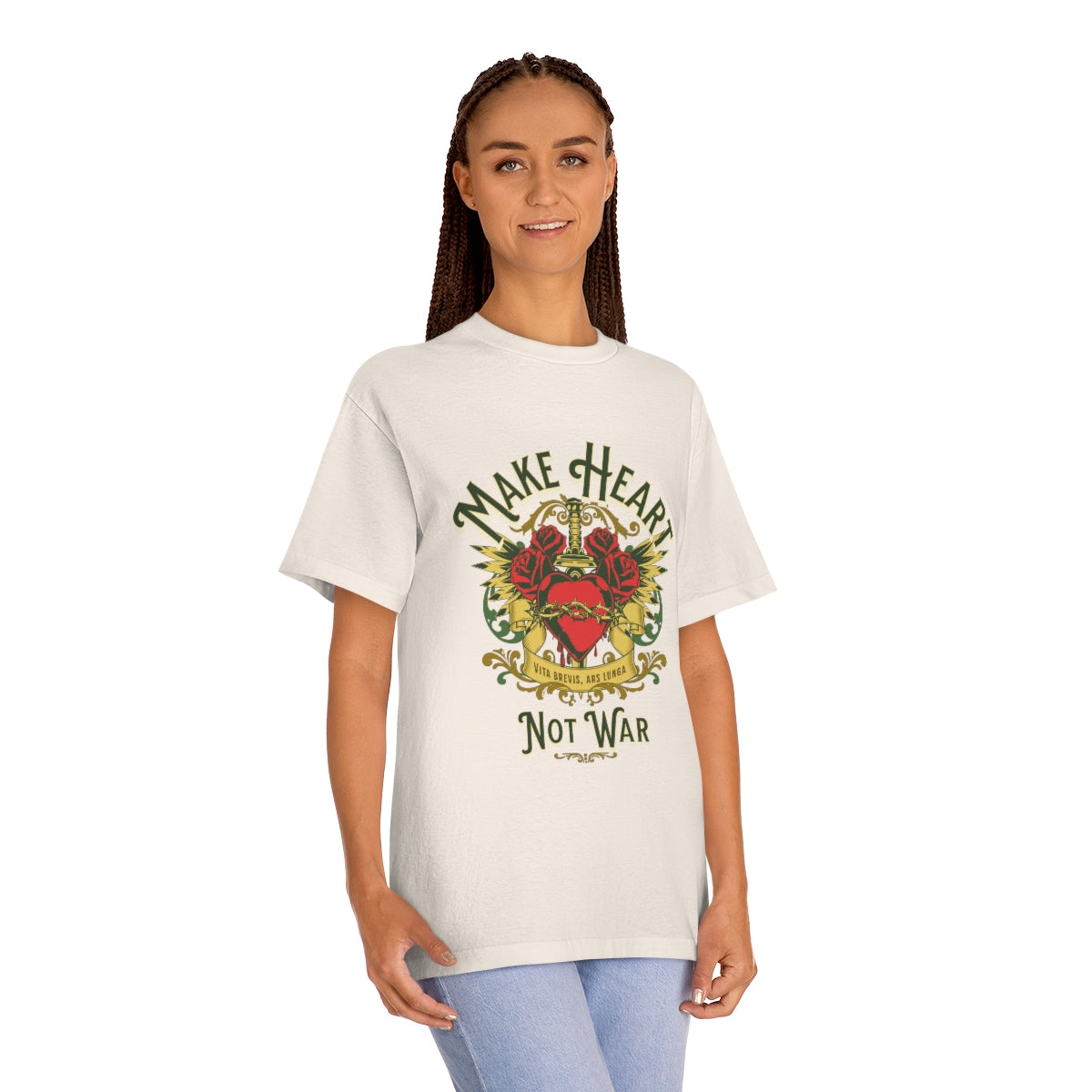 Make Heart Not War Unisex Classic Tee