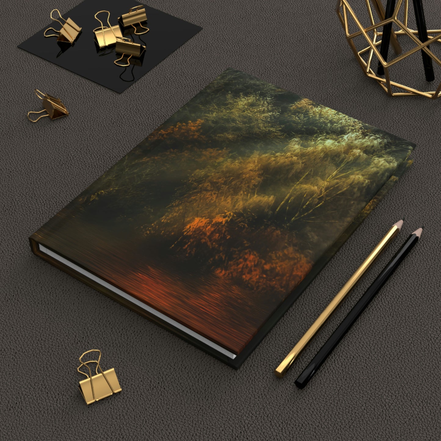 Forest Sunset Notebook Book Hardcover Journal Matte