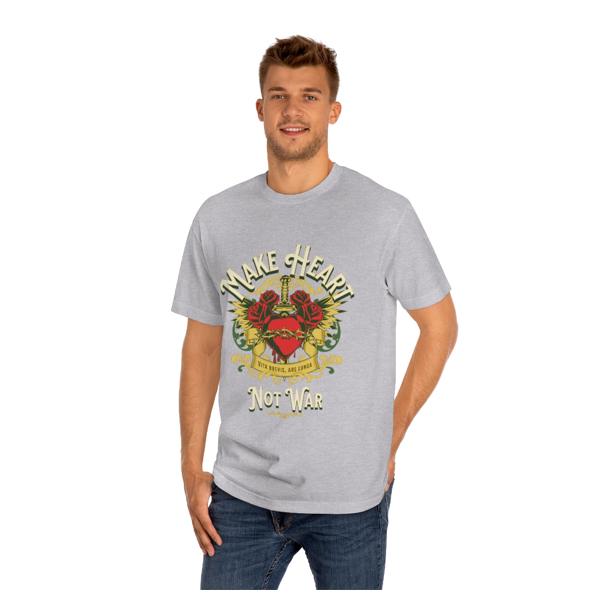Make Heart Not War Unisex Classic Tee