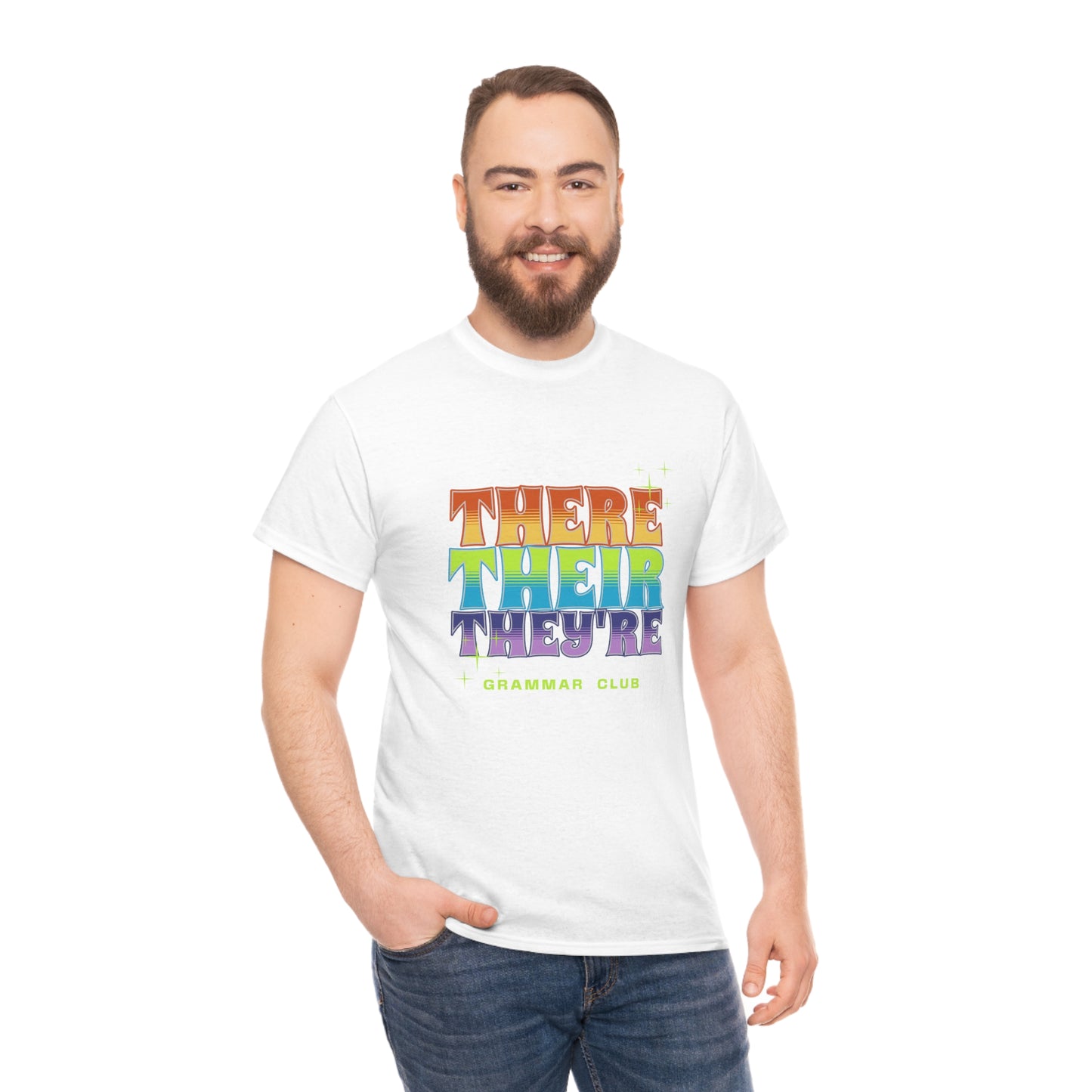 There Their They're Grammar Club Unisex Cotton T-shirt