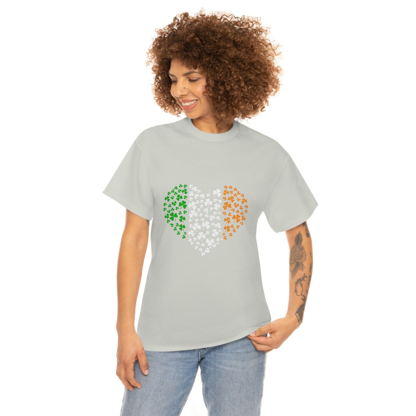 Irish Flag Hearts Unisex Cotton T-shirt