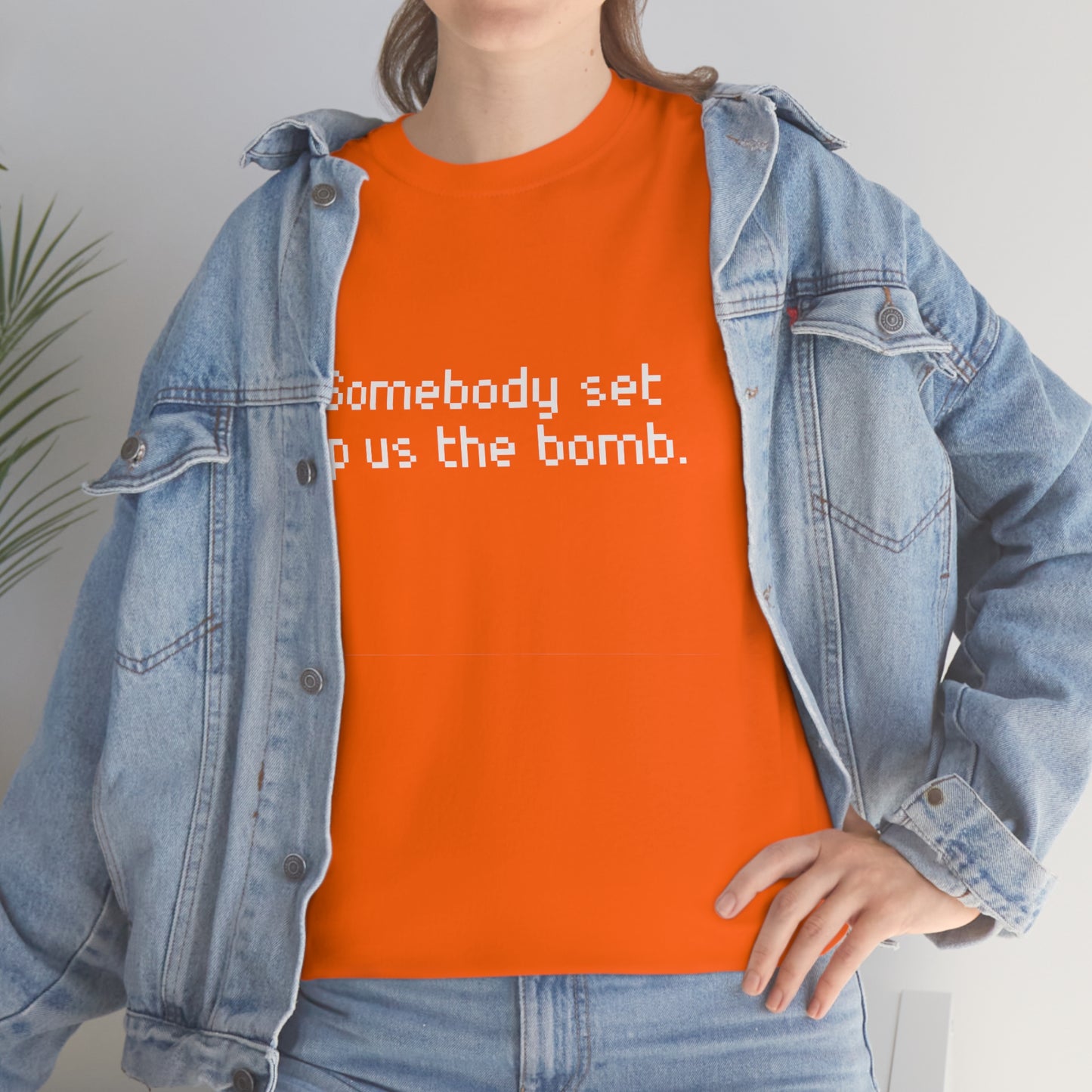 Set Up Us the Bomb Unisex Cotton T-shirt