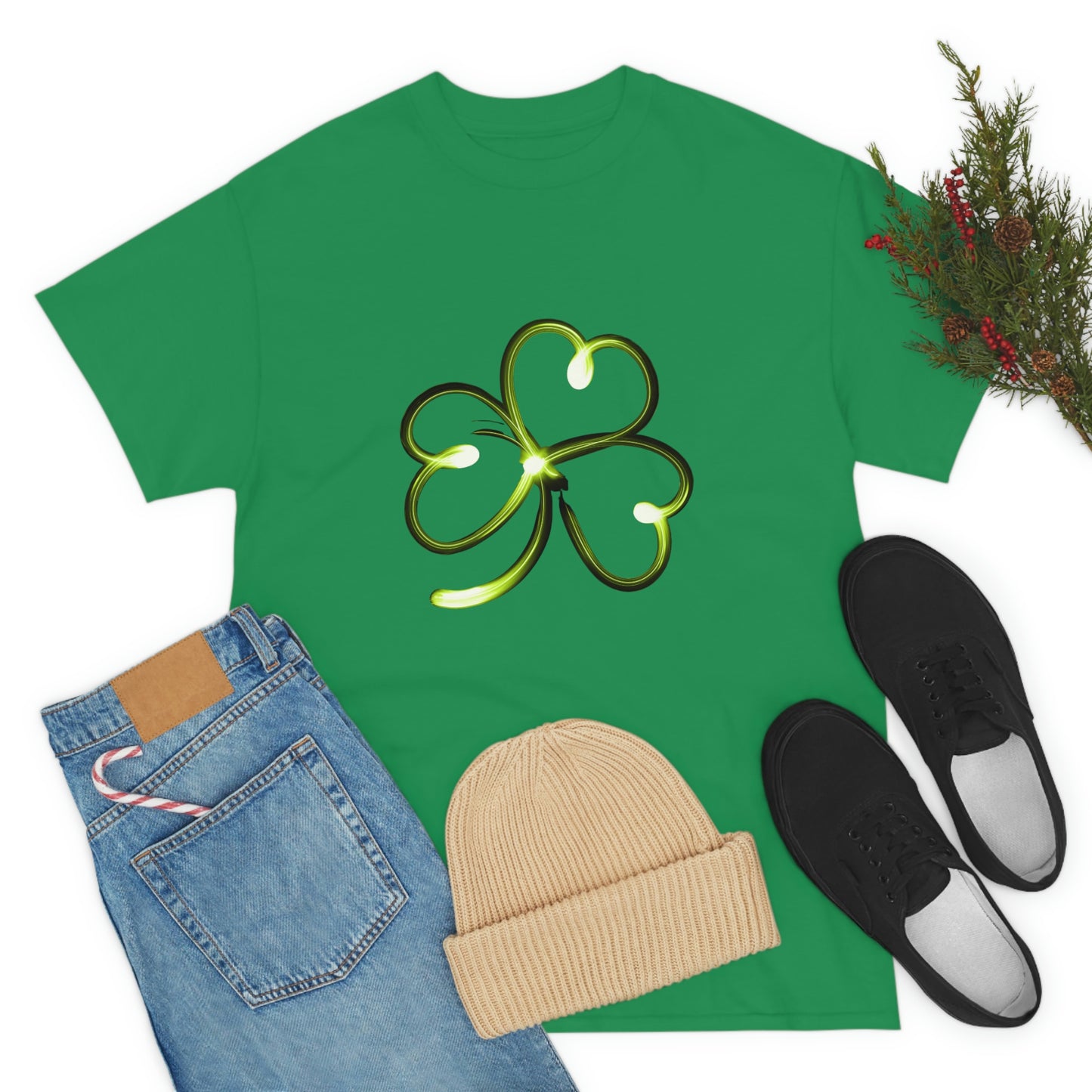 Simple Shamrock Unisex Cotton T-shirt