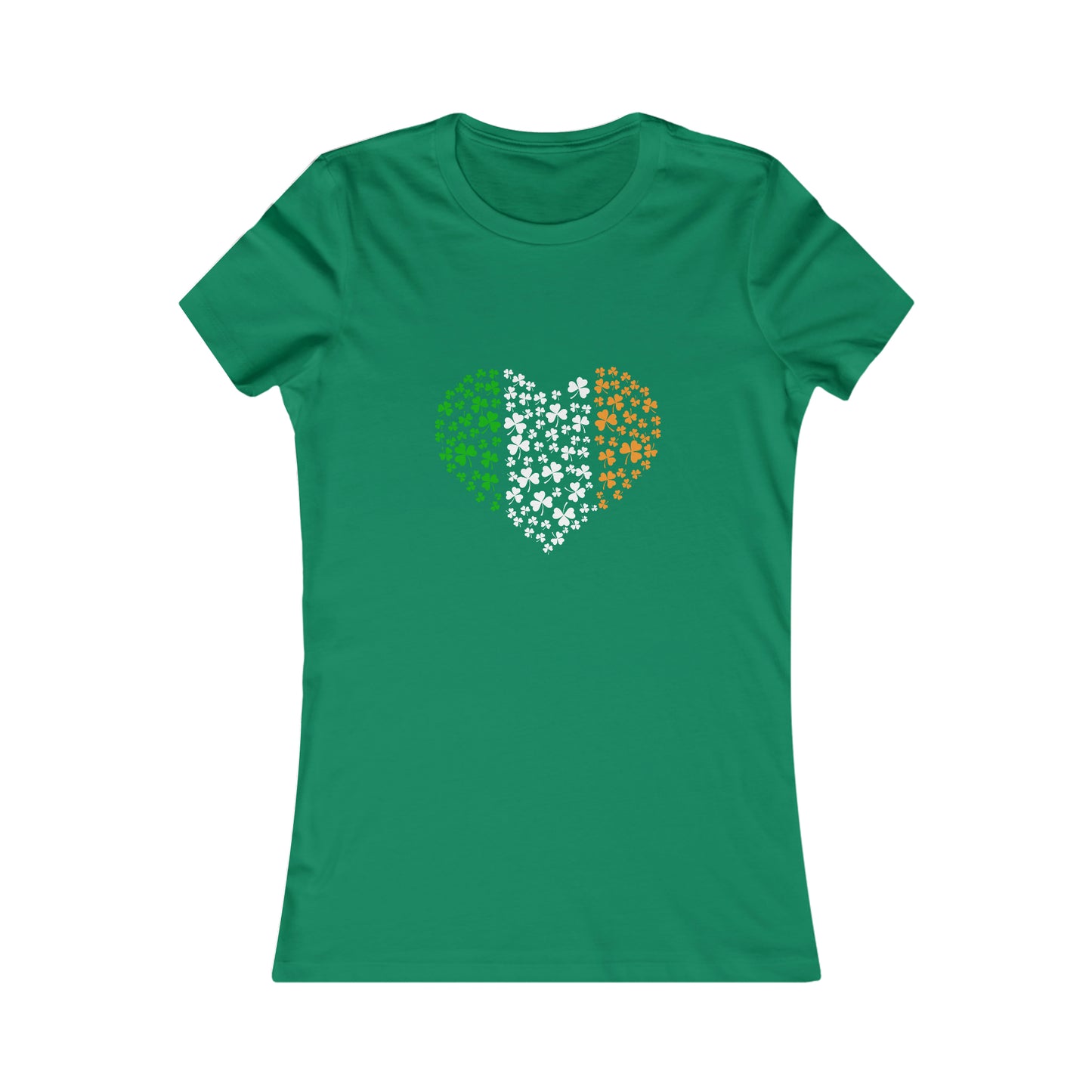 Irish Flag Hearts Women's Cotton Tee