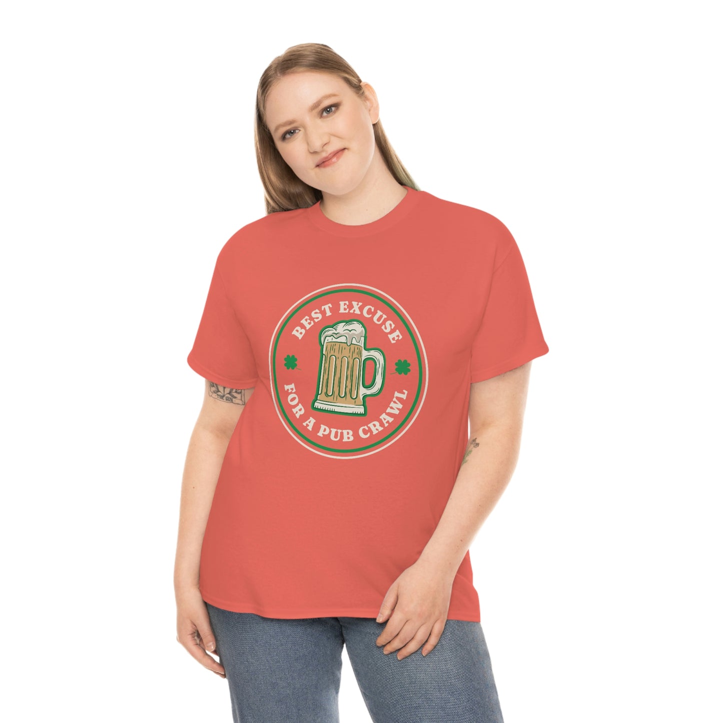 Pub Crawl Hearts Unisex Cotton T-shirt