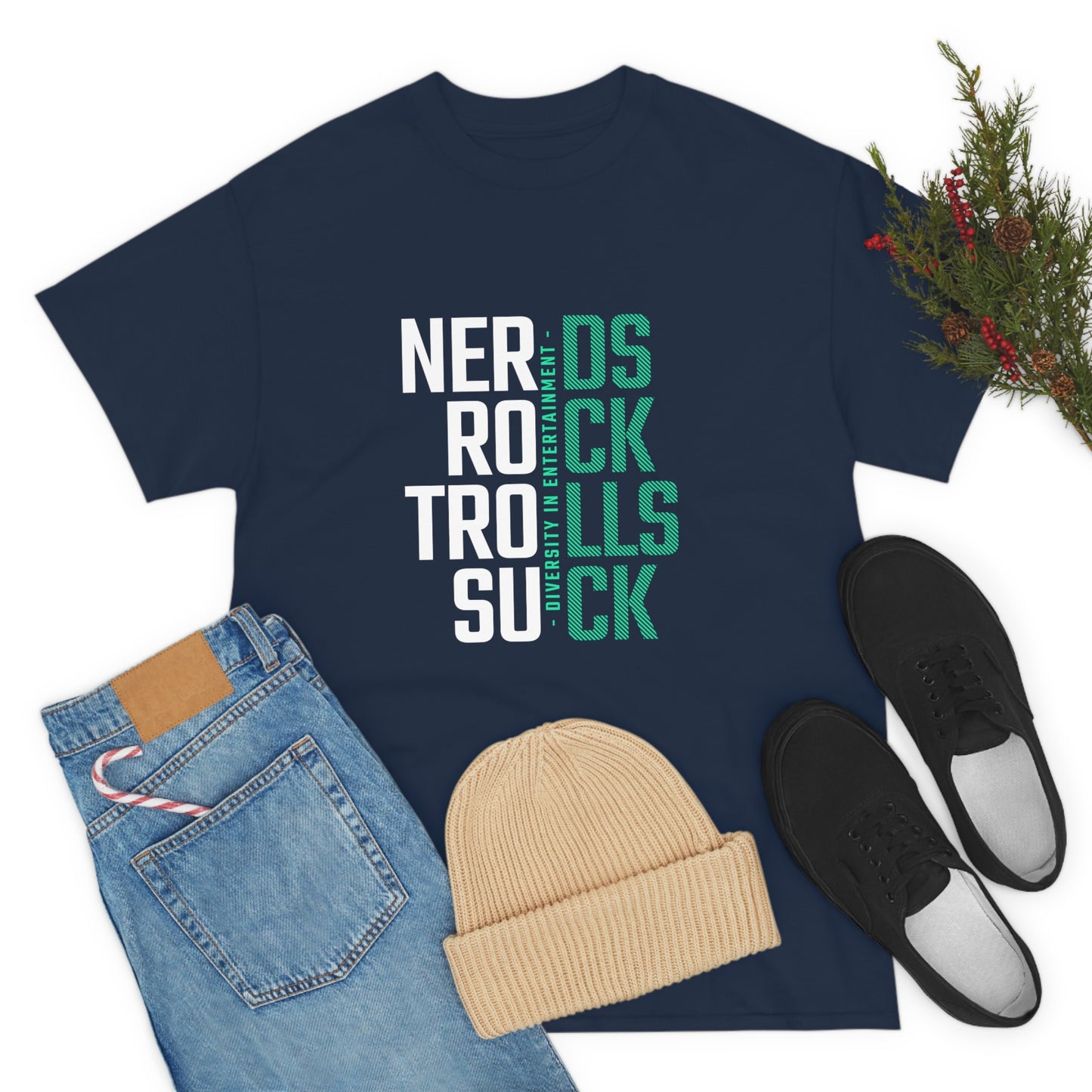 Nerds Rock Troll Suck Unisex Cotton T-shirt