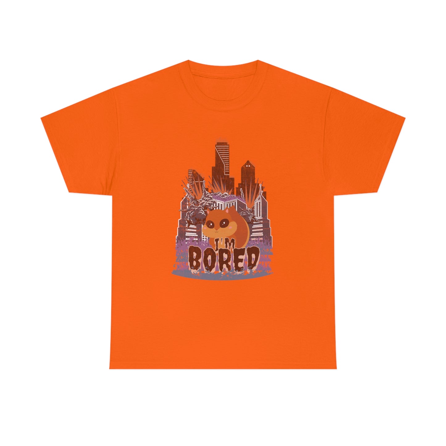 Bored Squirrel Unisex Cotton T-shirt