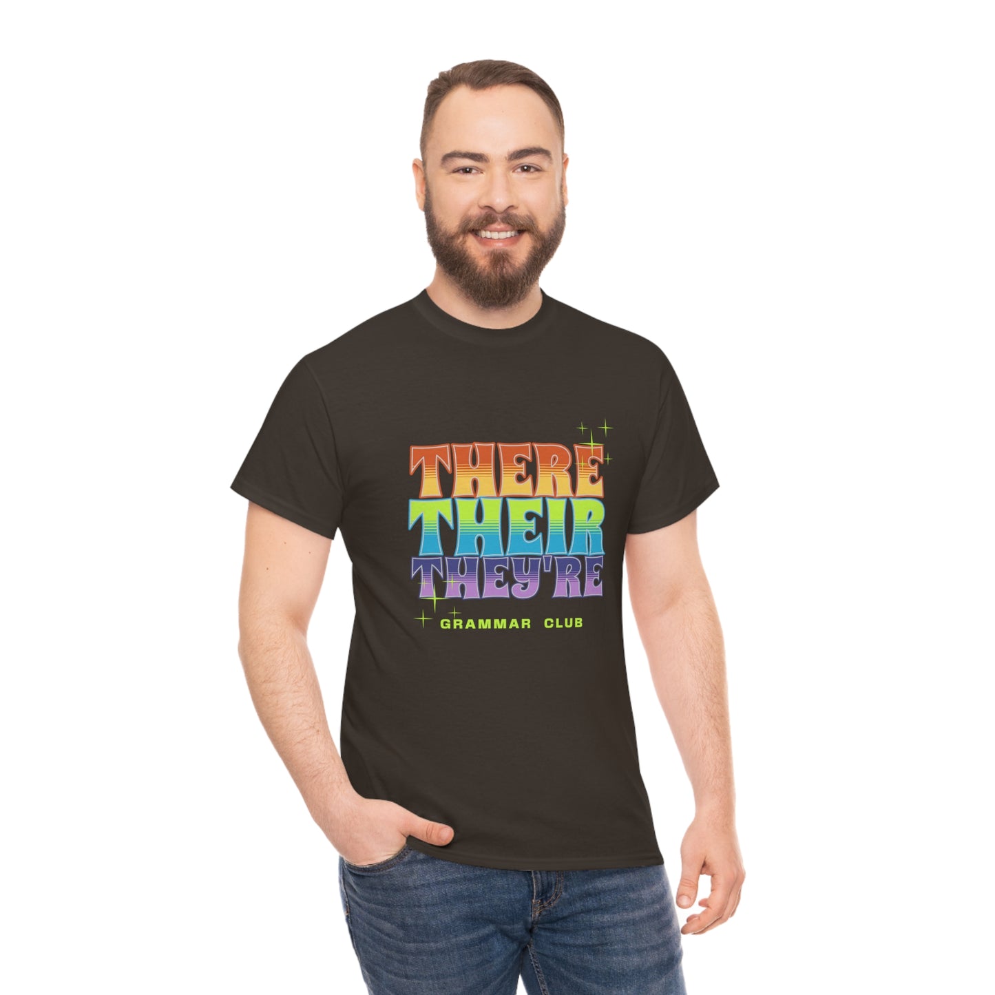 There Their They're Grammar Club Unisex Cotton T-shirt