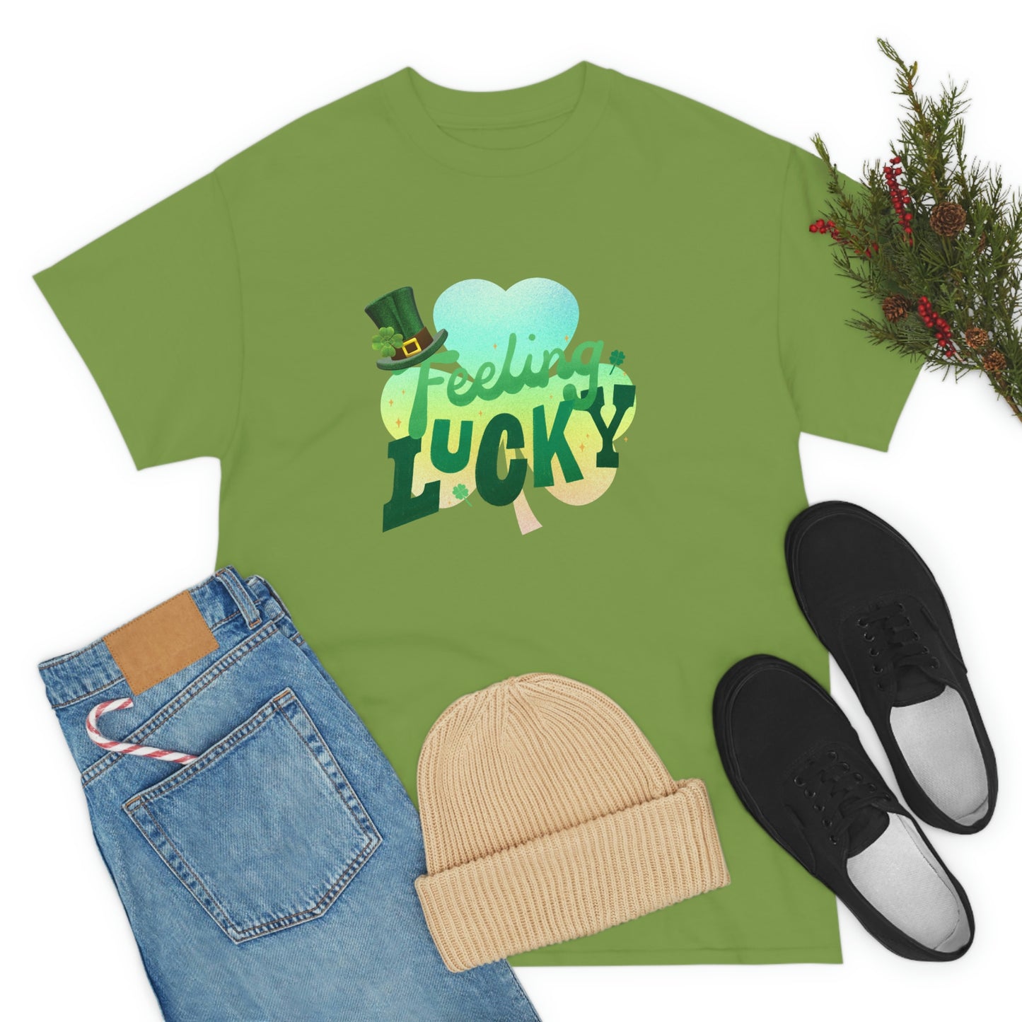 Feeling Lucky Unisex Cotton T-shirt