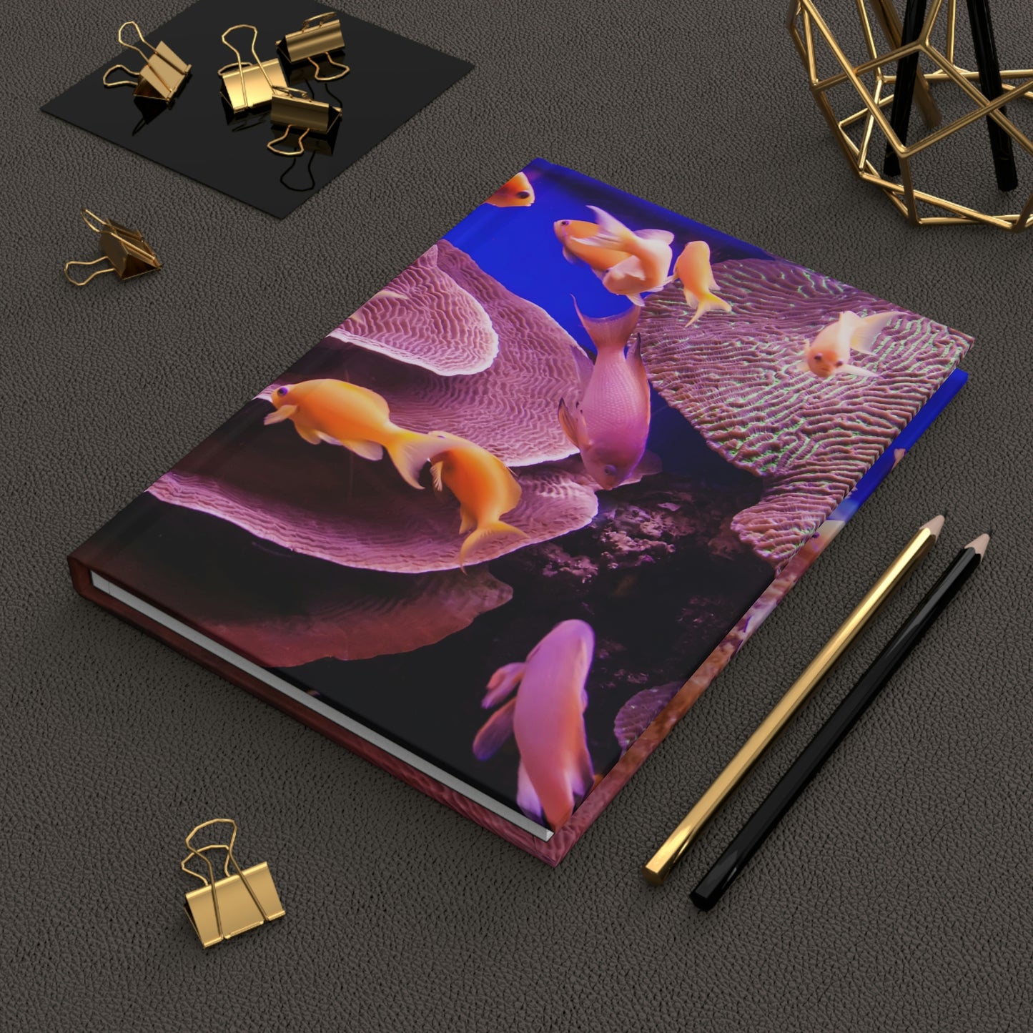 Coral Reef Notebook Book Hardcover Journal Matte