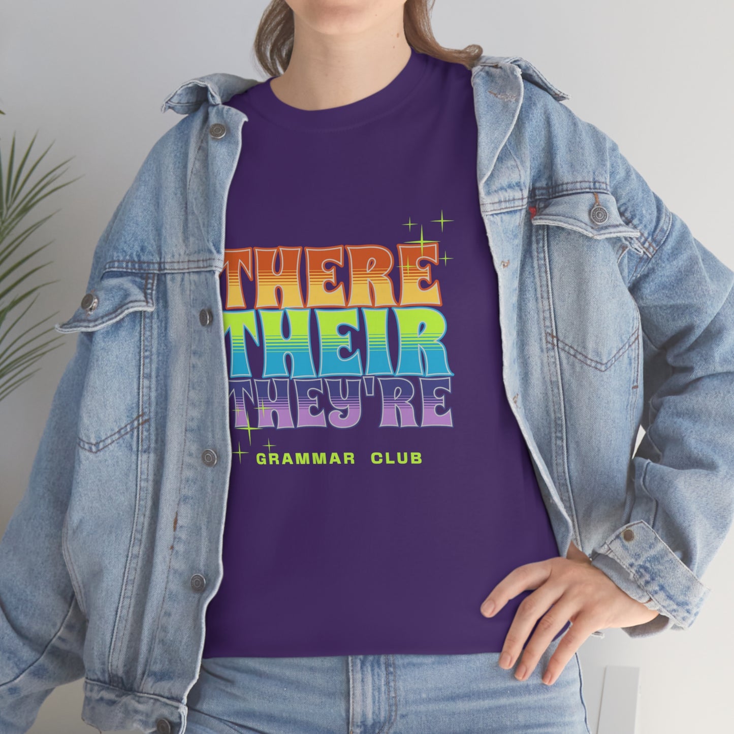 There Their They're Grammar Club Unisex Cotton T-shirt