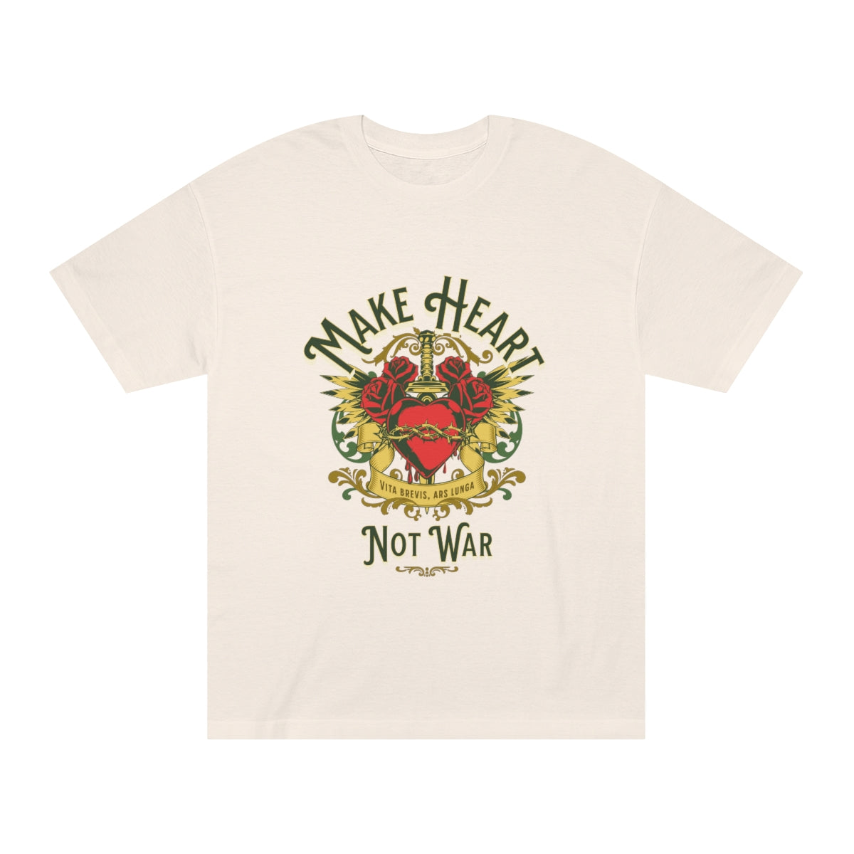 Make Heart Not War Unisex Classic Tee