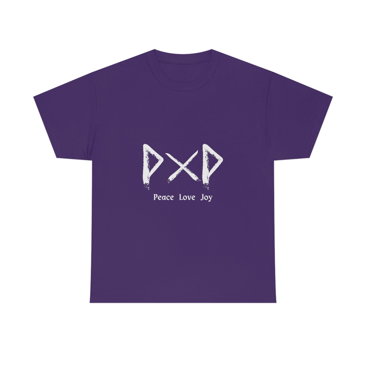 Peace Love Joy Dark Unisex Cotton T-shirt
