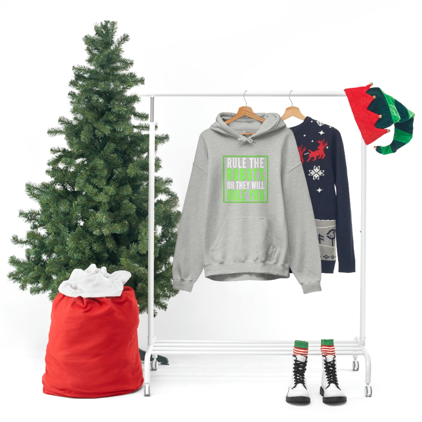 Rule the Robots Unisex Hooded Sweatshirt