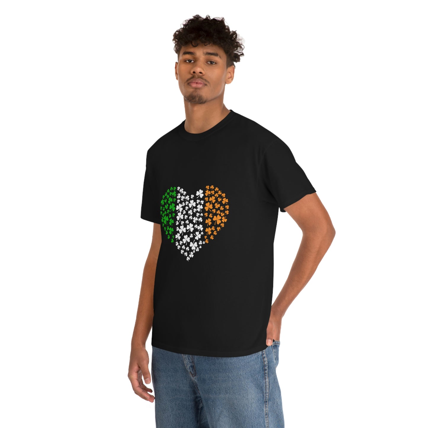 Irish Flag Hearts Unisex Cotton T-shirt