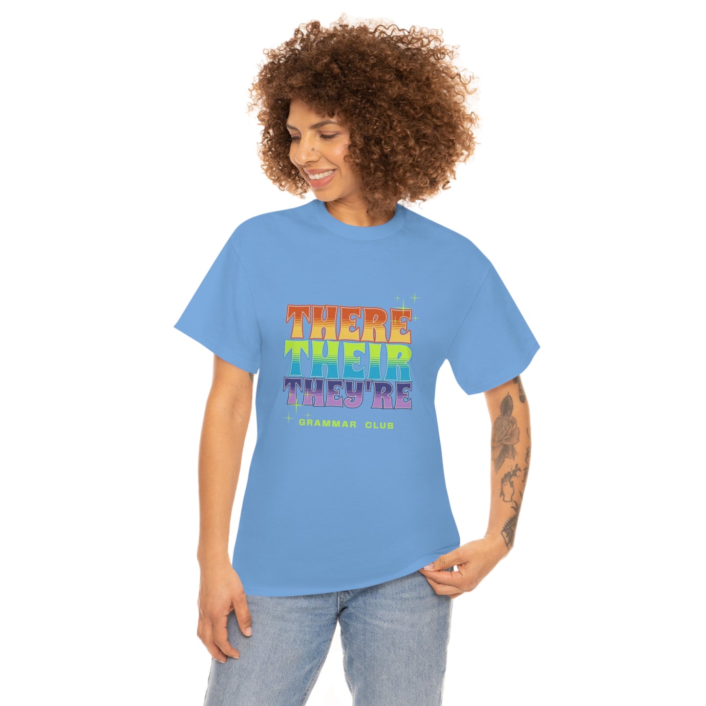 There Their They're Grammar Club Unisex Cotton T-shirt