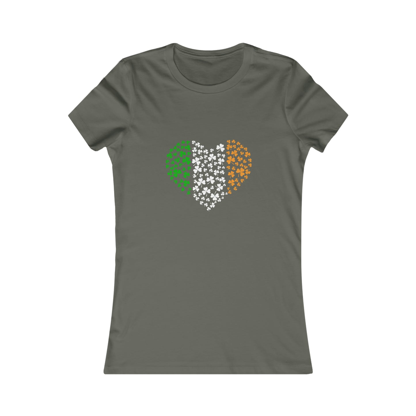 Irish Flag Hearts Women's Cotton Tee