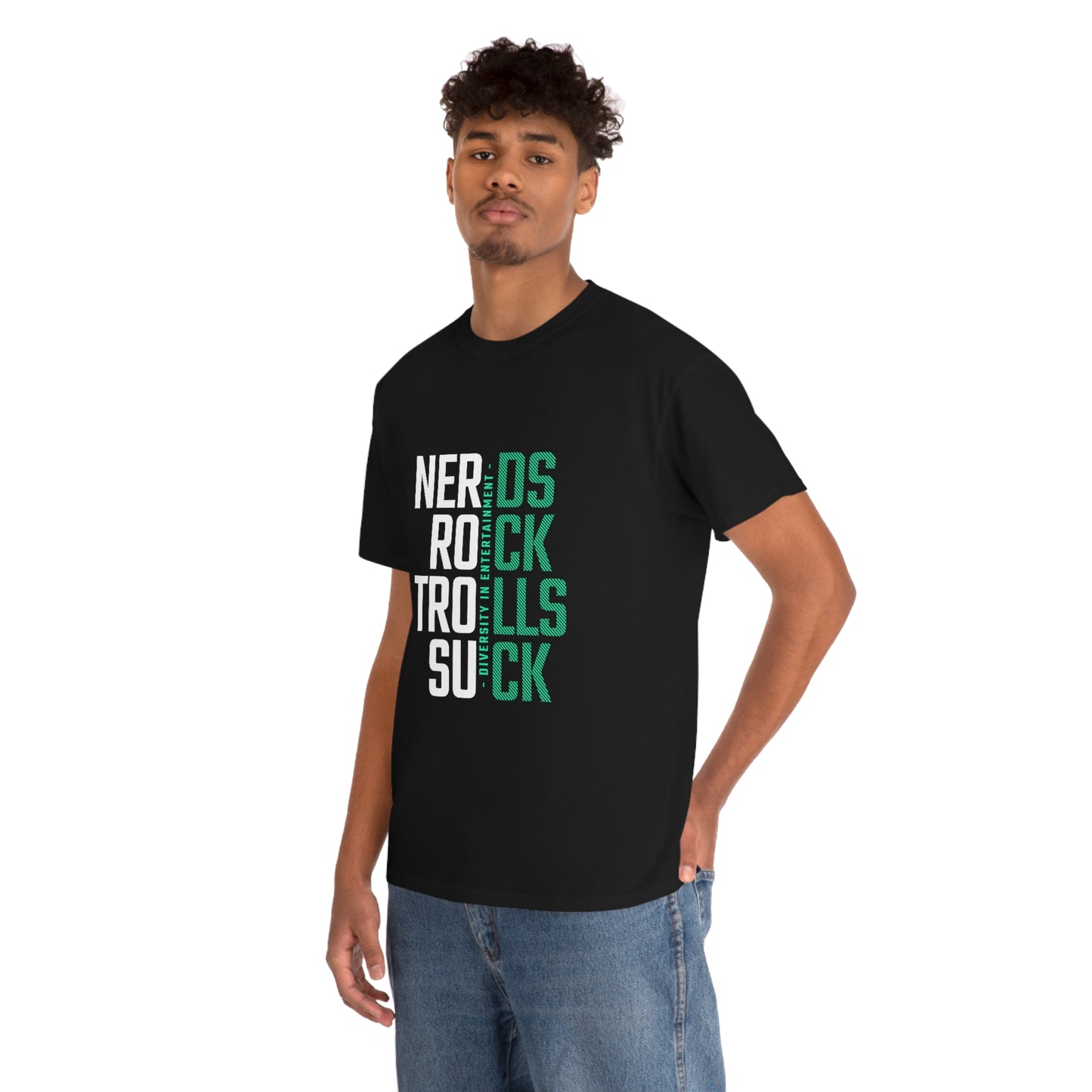 Nerds Rock Troll Suck Unisex Cotton T-shirt