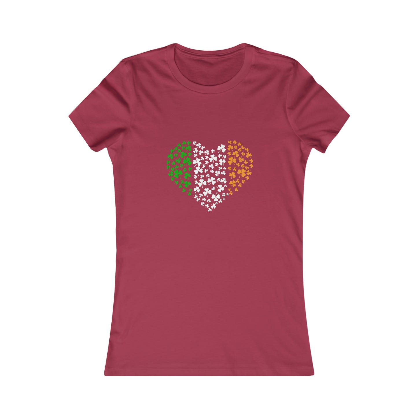Irish Flag Hearts Women's Cotton Tee