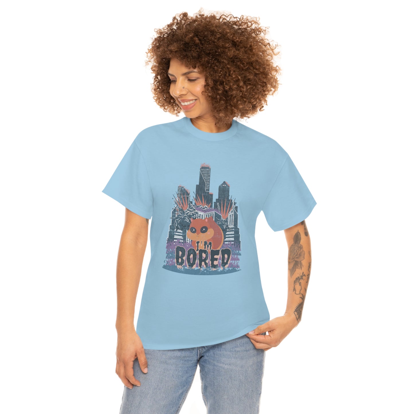 Bored Squirrel Unisex Cotton T-shirt