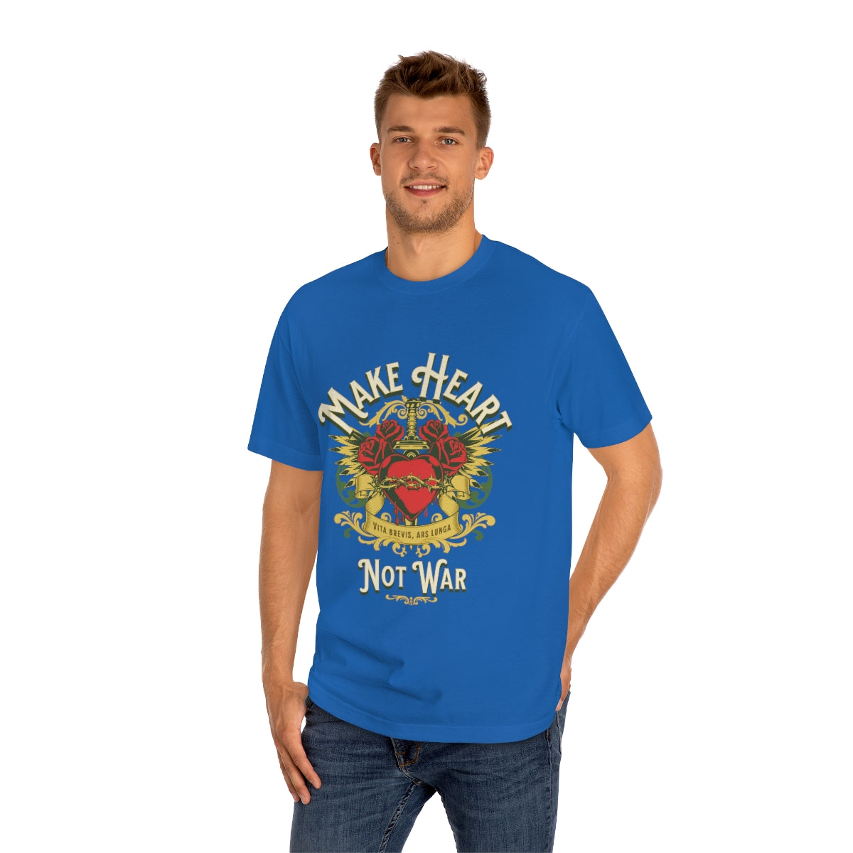 Make Heart Not War Unisex Classic Tee