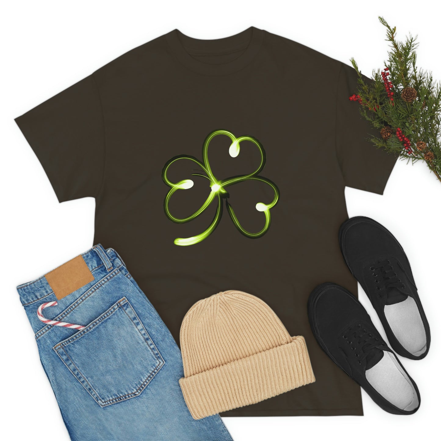 Simple Shamrock Unisex Cotton T-shirt