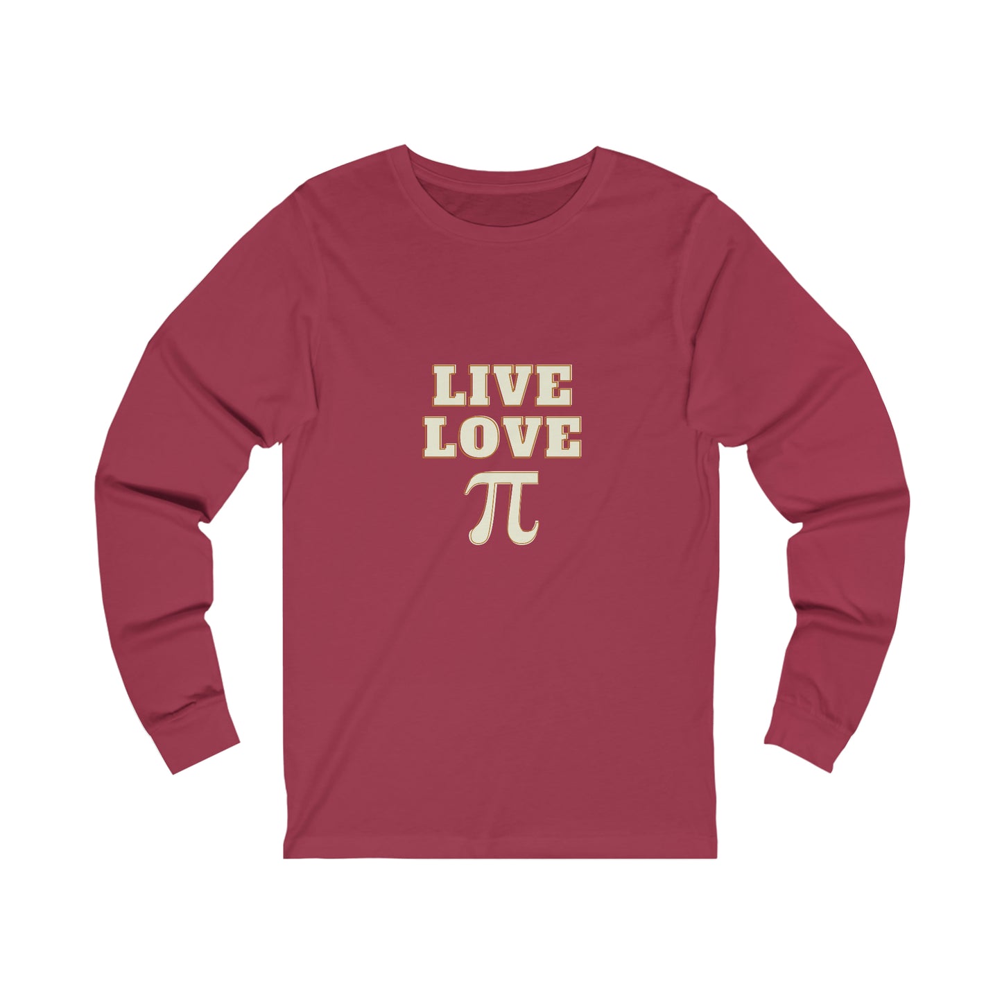 Live Love Pi Unisex Jersey Long Sleeve Tee
