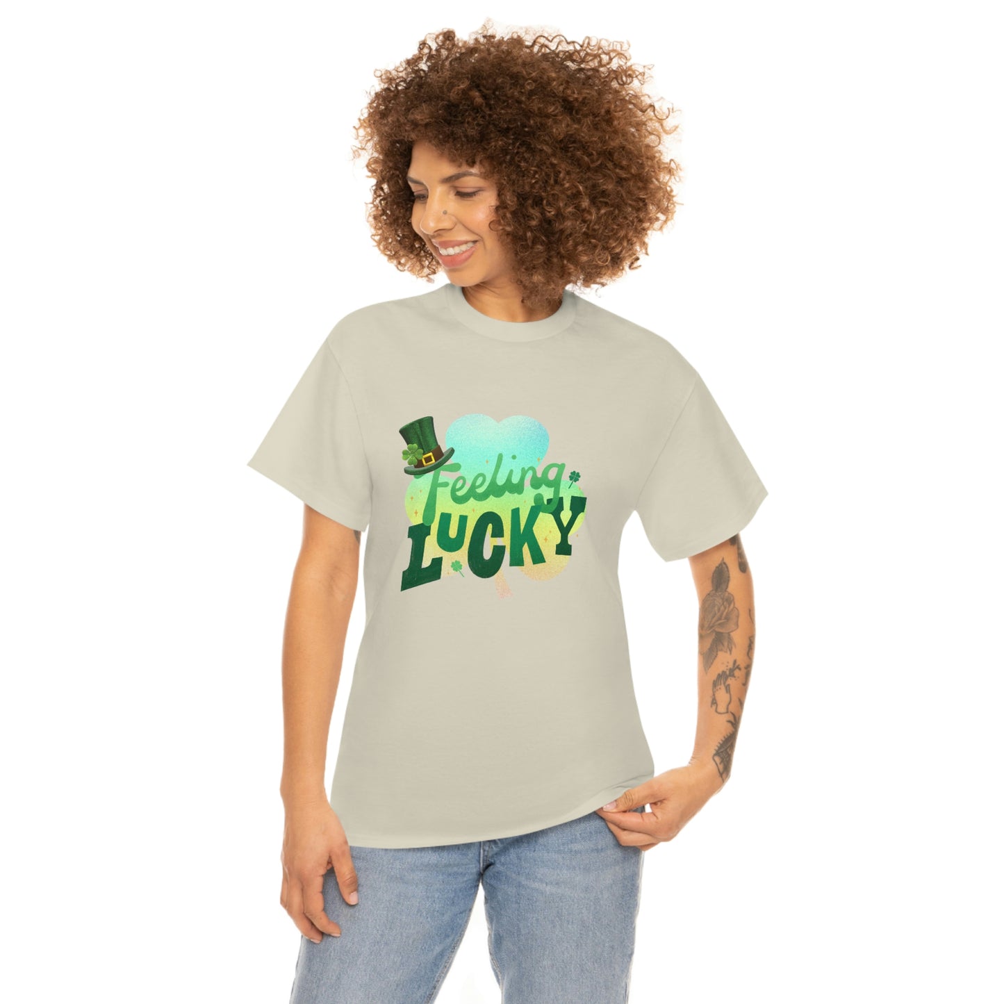 Feeling Lucky Unisex Cotton T-shirt
