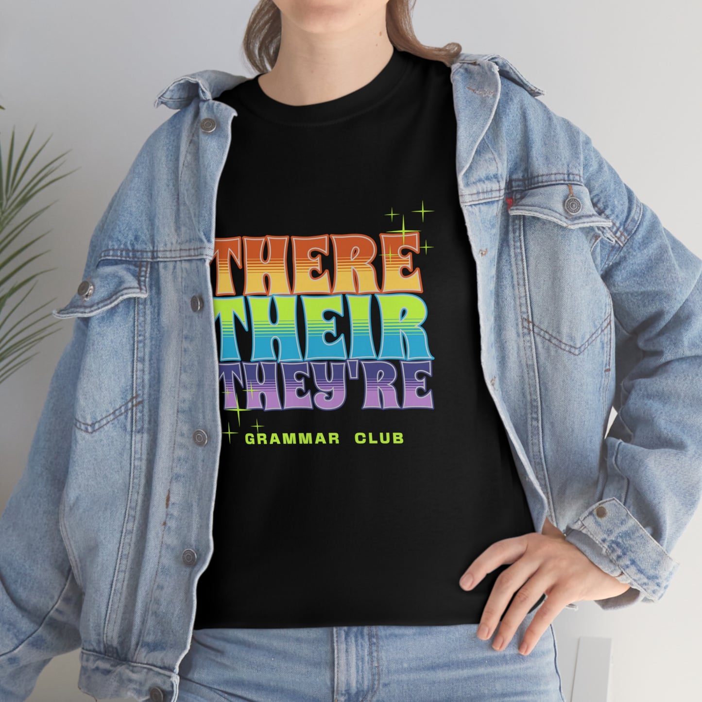 There Their They're Grammar Club Unisex Cotton T-shirt